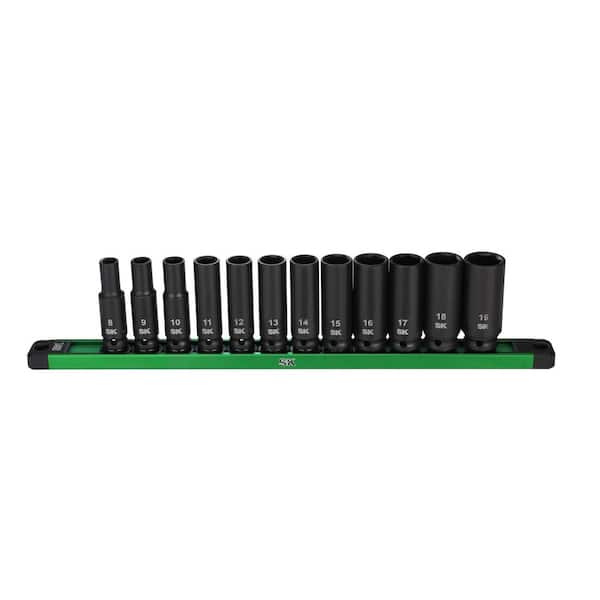 SK01351 3/8 in. Impact Deep Socket Set-MM (12-Piece)