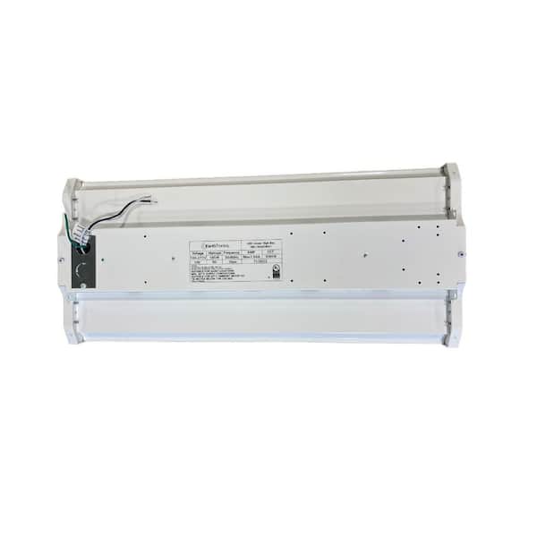 EarthTronics 1.3 ft. 92-Watt Equivalent Integrated LED Dimmable Premium Series White High Bay Light 13800 Lumens, 5000K