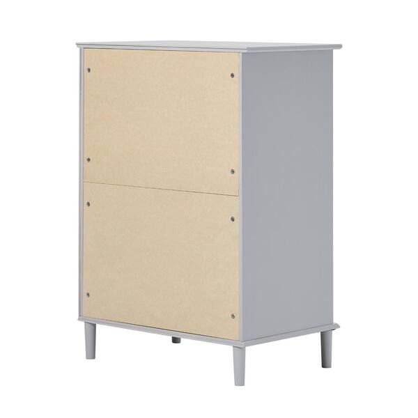 Walker Edison Furniture Company Transitional Solid Wood Grey
