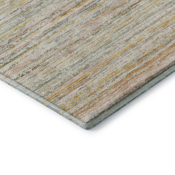 Mayfield Premium Machine Washable Abstract AMF1239 Sage 8 ft. x 10 ft. Area Rug