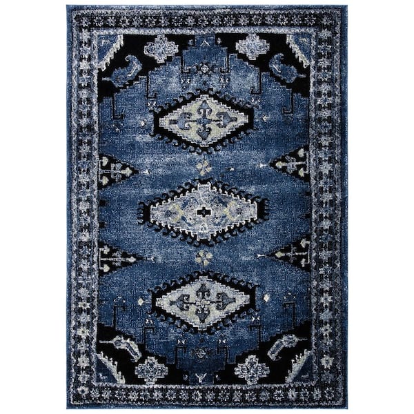 Black And Blue Area Rug