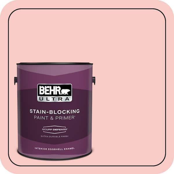 BEHR ULTRA 1 gal. #160C-2 Flush Pink Extra Durable Eggshell Enamel Interior Paint & Primer