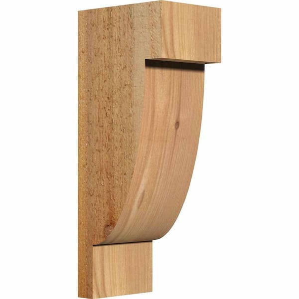 Ekena Millwork 6 in. x 8 in. x 20 in. Western Red Cedar Alpine Rough Sawn Corbel