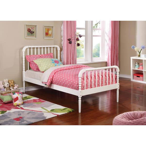 Jones White Twin Platform Bed