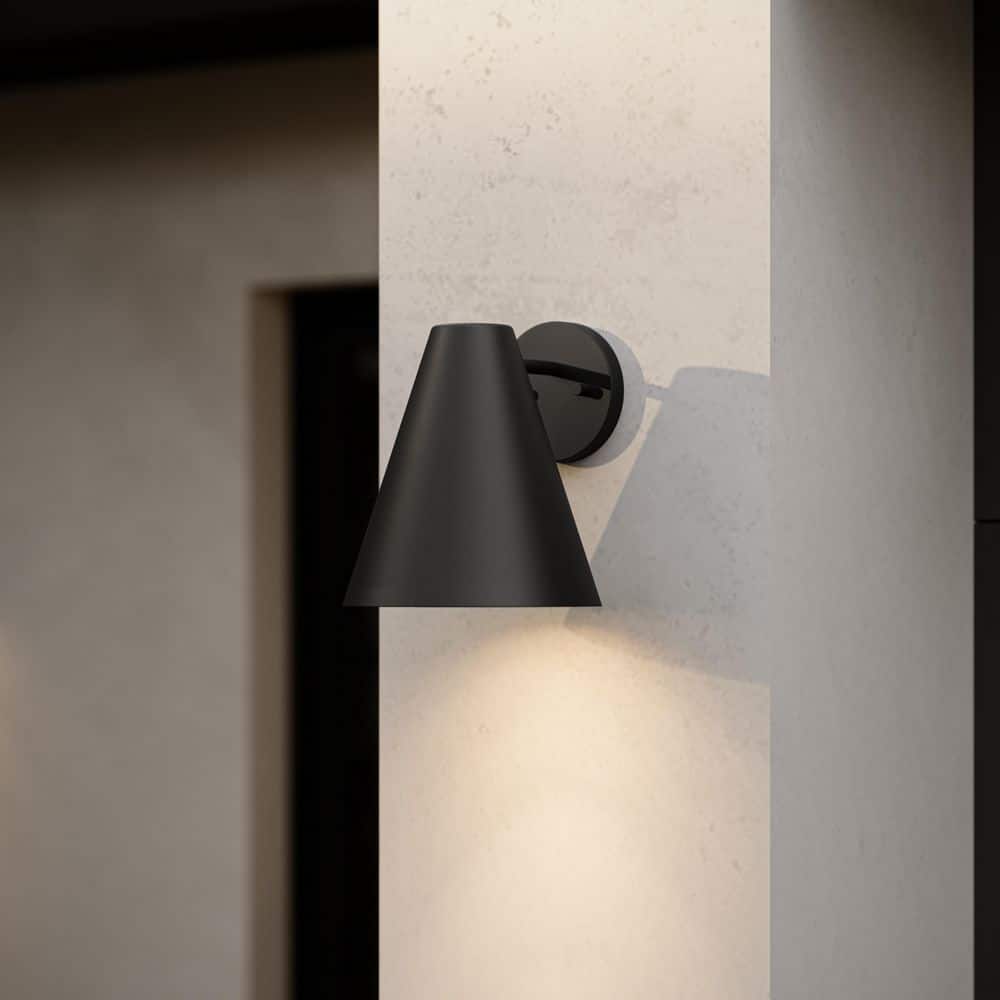 Mik 18 In. Matte Black 1-Light Hardwired Large Outdoor Wall Light Hardwired DarkSky Approved price history on PriceWatchPro