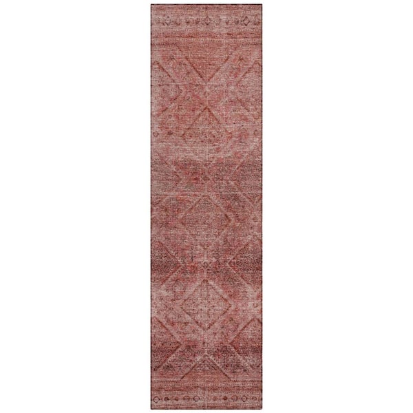 Addison Rugs Chantille Machine Washable Indoor/Outdoor Abstract ACN2060 Pink 2 ft. 3 in. x 7 ft. 6 in. Runner Rug