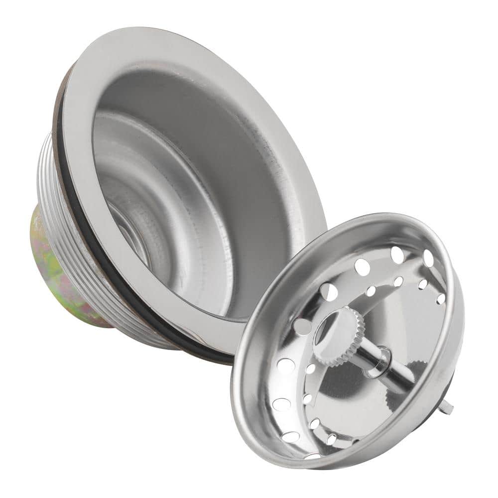 Stainless Steel Kitchen Sink Strainer with Polished Finish