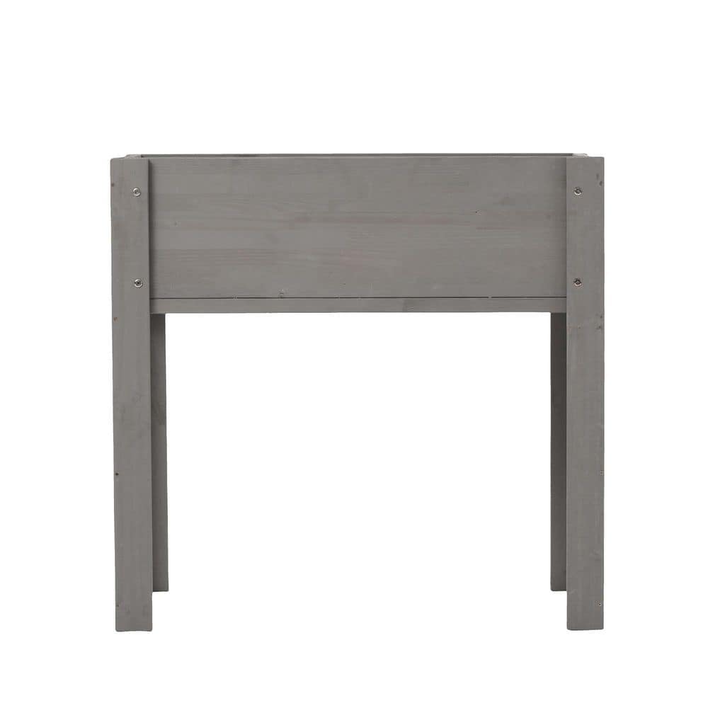 31 in. x 16 in. x 31 in. Raised Garden Bed with Legs, Elevated Wooden Planter Box for Outdoor Plants Flowers, Gray price history on PriceWatchPro
