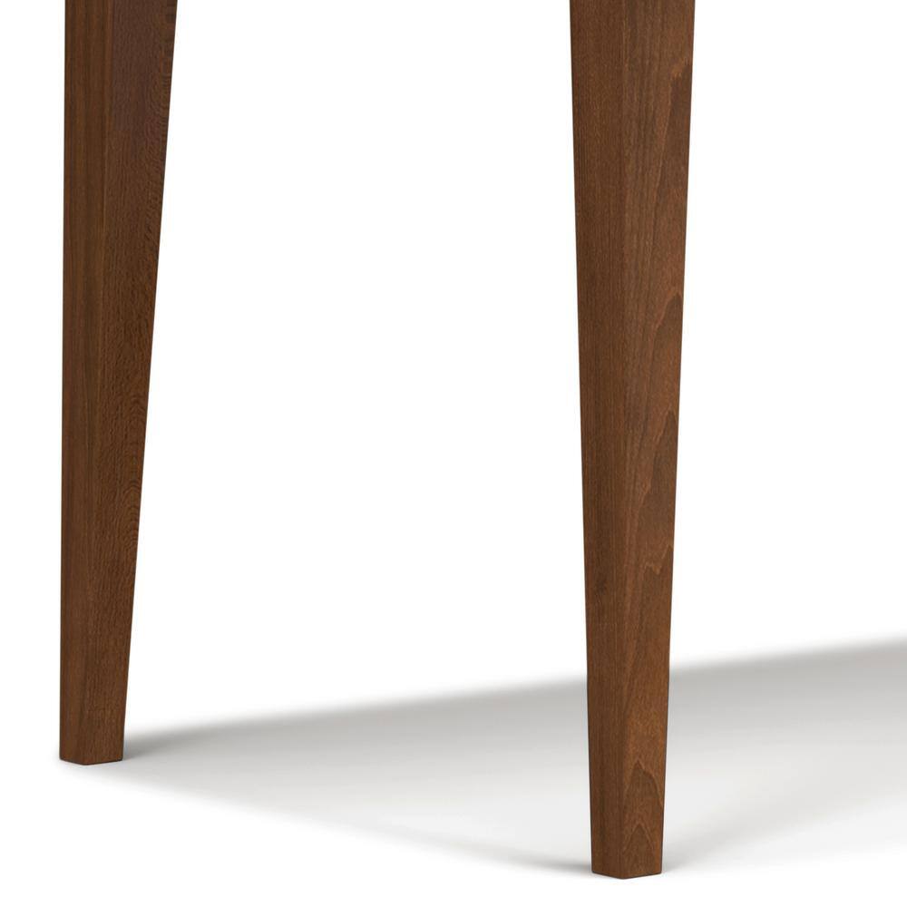 Colby Walnut Solid Wood Rectangular Dining Table for Six