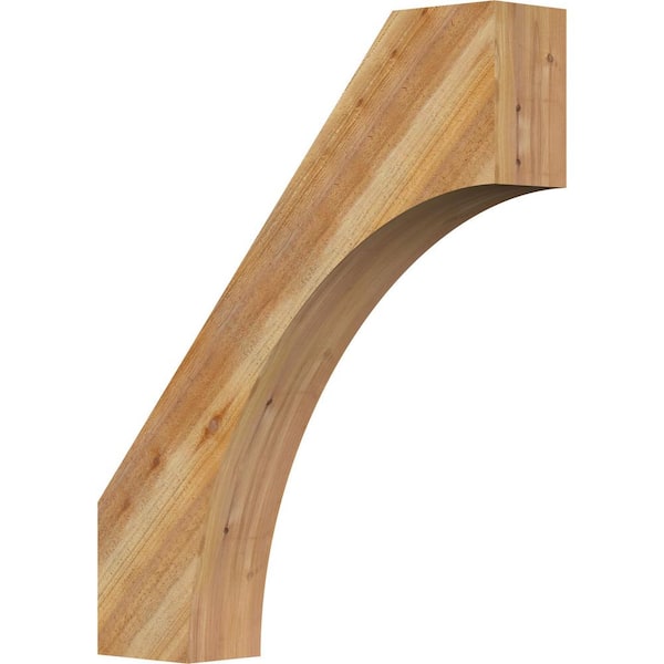Ekena Millwork 6"W x 30"D x 36"H Westlake Rough Sawn Knee Brace, Western Red Cedar