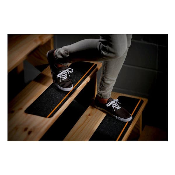 TREADSAFE Black Grip Tape for Steps - Grip Stair Traction Tape for  Waterproof Stair Treads Outdoor Grip Tape - Stairs Non Slip Tape Non Skid  Tape 