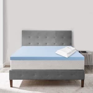 2 in. Full Gel Infused Memory Foam Mattress Topper with Bamboo Cover