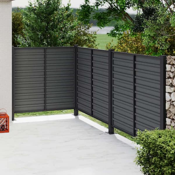 50 in. x 50 in. H Metal Outdoor Privacy Screen, Air Conditioner