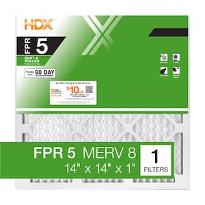 14 in. x 14 in. x 1 in. Standard Pleated Air Filter FPR 5, MERV 8