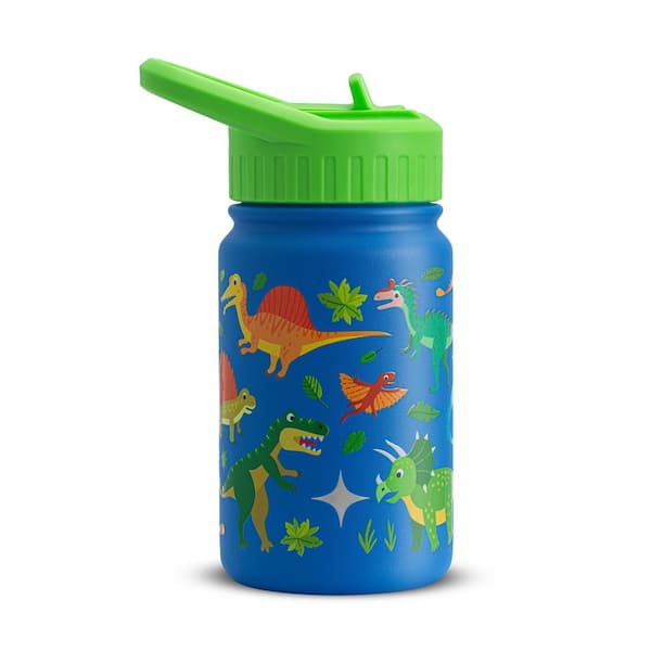 Kids 12-Ounce Stainless Steel Vacuum Insulated Bottle-Dinos