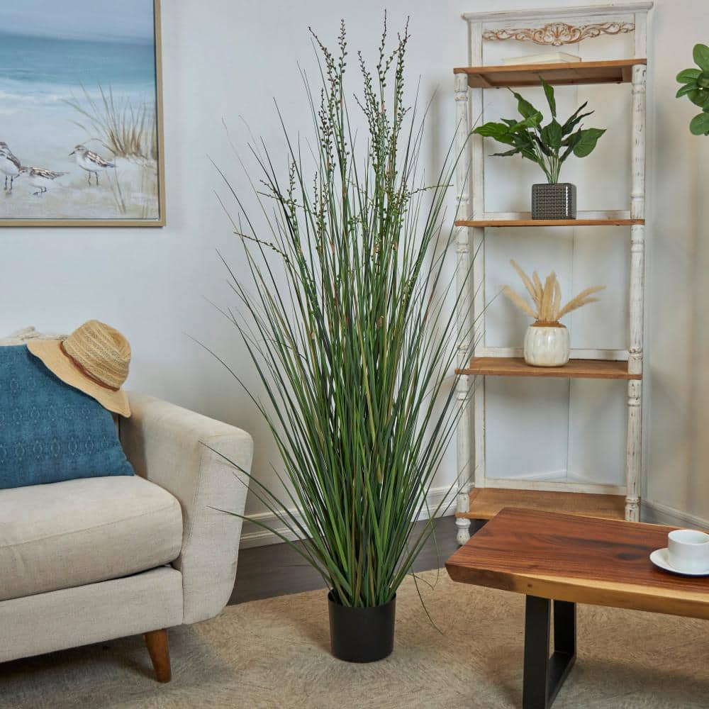 Litton Lane 60 in. H Tall Onion Grass Artificial Plant with String of