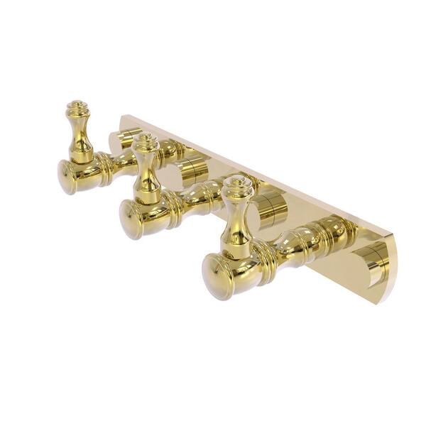 Allied Brass Carolina Collection J-Hook Robe/Towel Hook in Unlacquered Brass