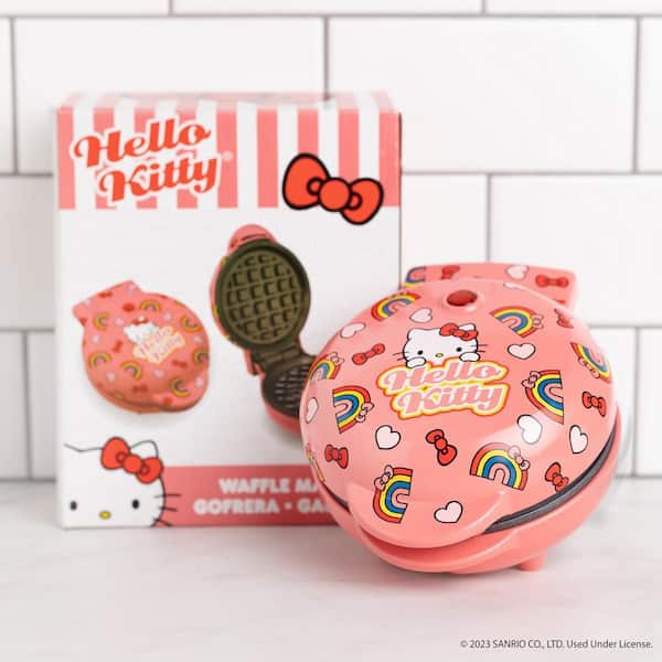 Uncanny Brands Pink Hello Kitty Mini American Waffle Maker WM3-KIT