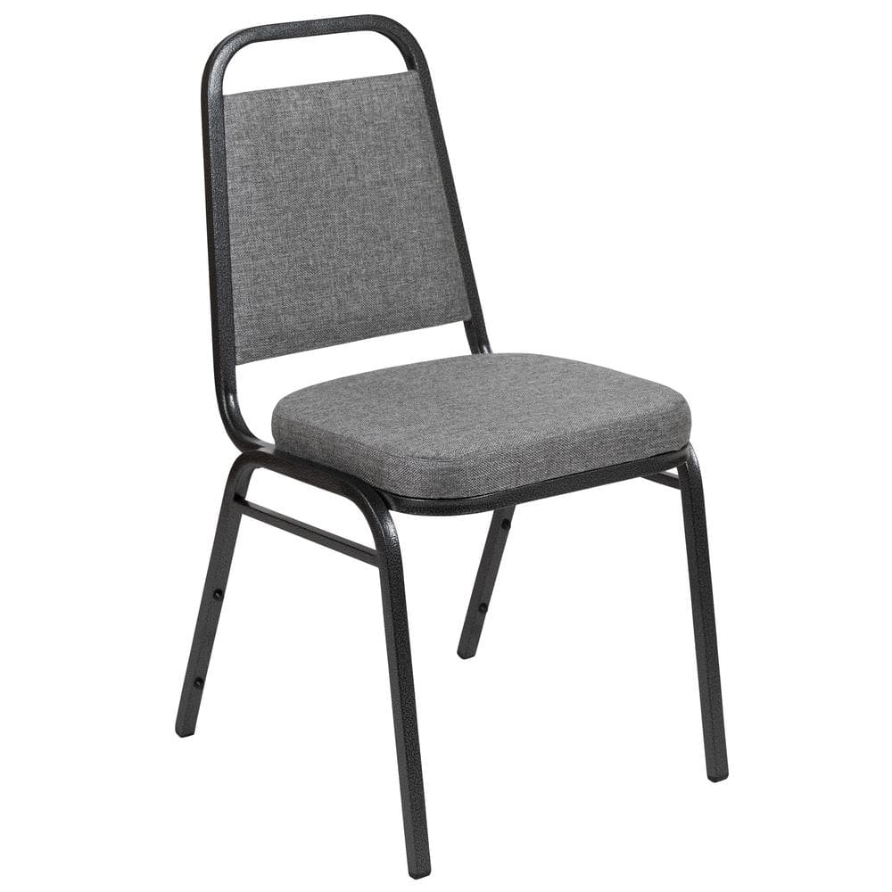 Carnegy Avenue Fabric Stackable Chair in Gray CGA-HF-464459-GR-HD - The  Home Depot