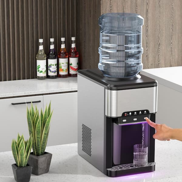 11 in. Width 3-in-1 Water Cooler Dispenser with Built-In Ice Maker with 3-Temperature Settings