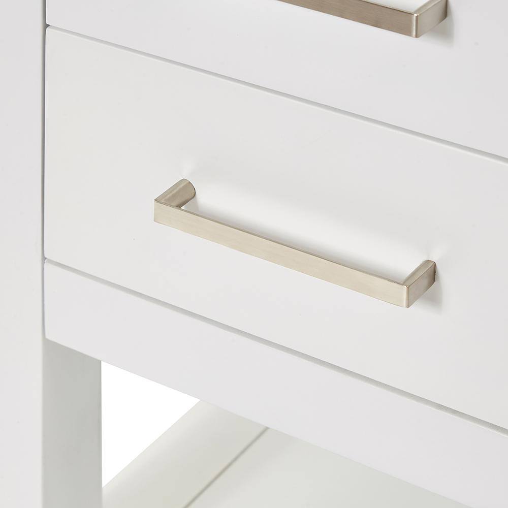 Magnolia 49" White Solid Wood Single Bathroom Vanity with Quartz Top