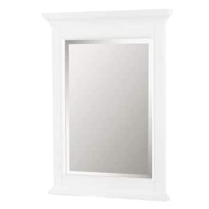 24 in. W x 32 in. H Rectangular Glass Framed Wall Mount Modern Decor Bathroom Vanity Mirror