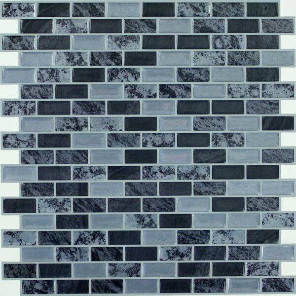 RoomMates 10.5 in x 10.5 in Traditional Marble Tile Peel and Stick