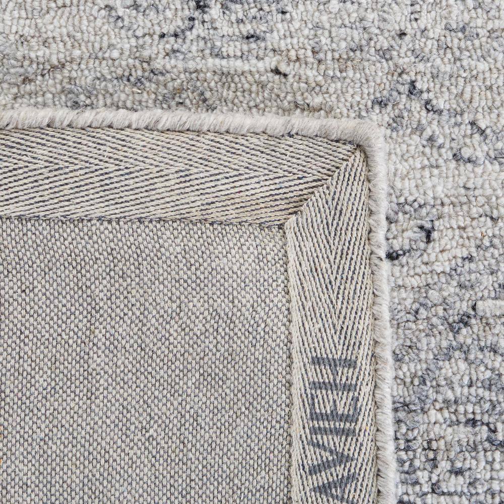Black and Ivory Abstract Hand-Tufted Wool Area Rug