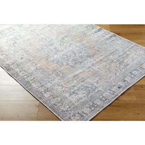 Darling Medium Gray Traditional Washable 3 ft. x 10 ft. Indoor Area Rug