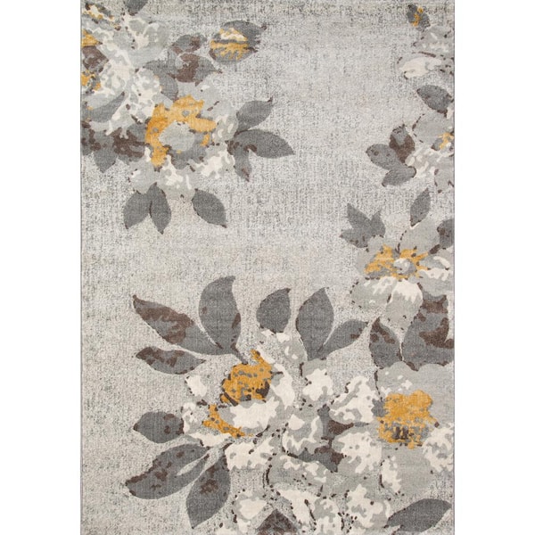 Momeni Luxe Gray 5 ft. x 8 ft. Indoor Area Rug