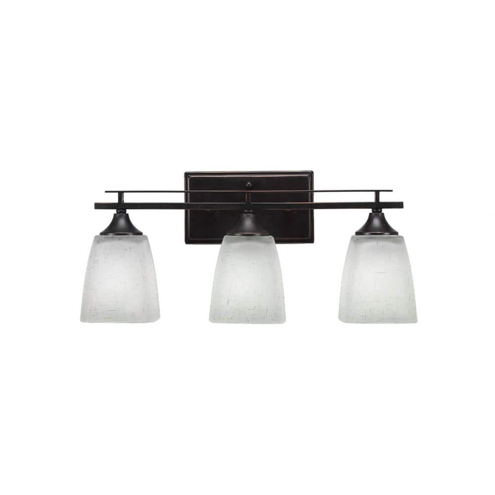 Ontario 18 in. 3-Light Dark Granite Vanity Light