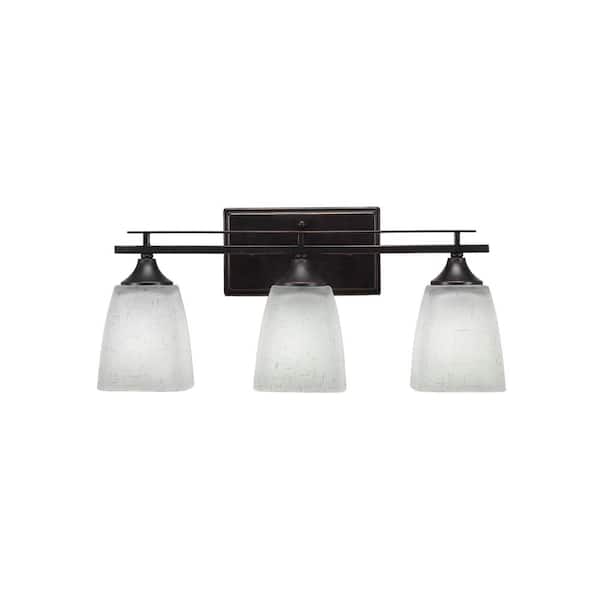 Unbranded Ontario 18 in. 3-Light Dark Granite Vanity Light