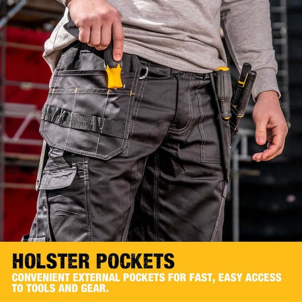 DEWALT ProTradesman Men's 32 in. W x 31 in. L Black Polyester