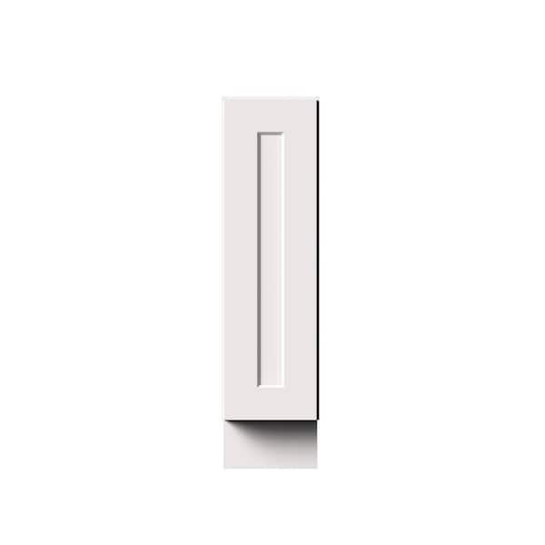 9 in. W x 24 in. D x 34.5 in. H Ready to Assemble Solid Wood Frame Shaker Spice Pantry Kitchen Cabinet in White