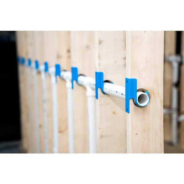 1-1/2" Hold And Protect (HAP) Pipe Hanger – Combines Hanger & Stud Guard, For 1-1/2" PVC & 2" Copper, UPC Listed, Powder Coated, Quick Install