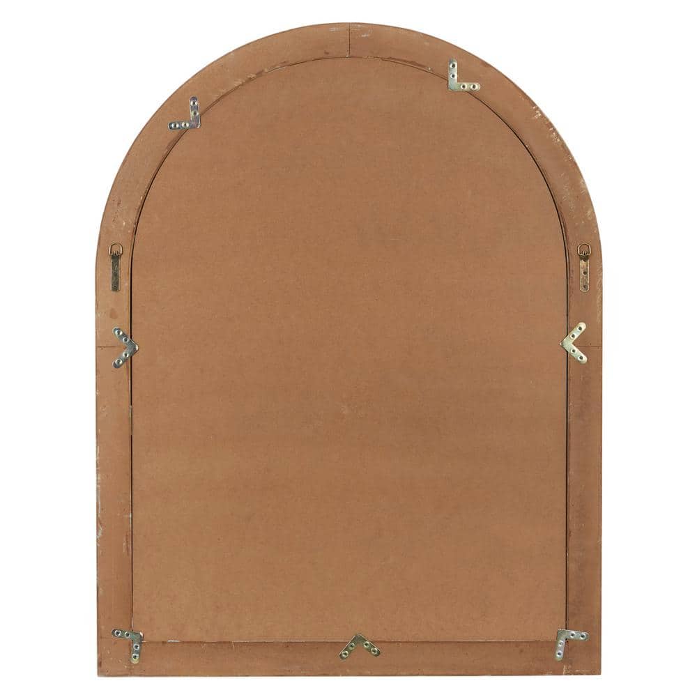 Gray and Brown Weathered Nautical Windowpane Wall Mirror