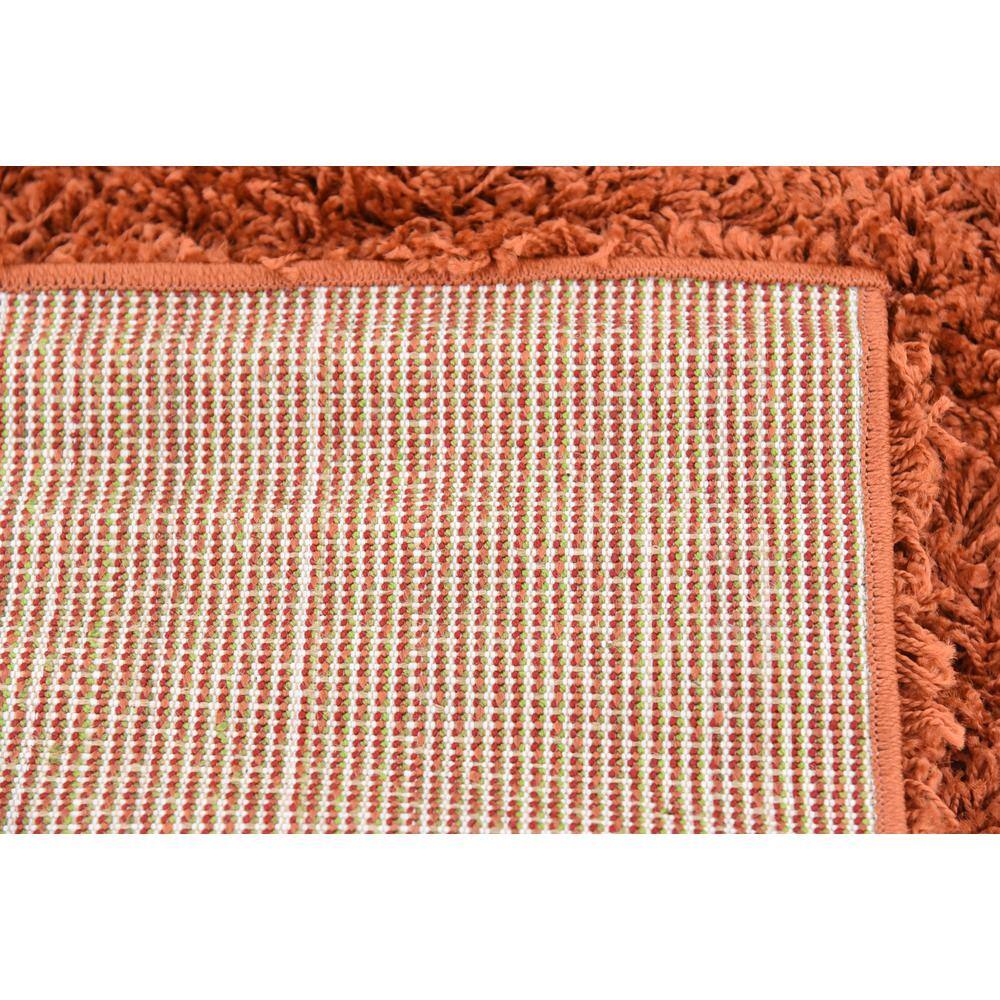 4' x 6' Blue Solid Shag Synthetic Washable Rug