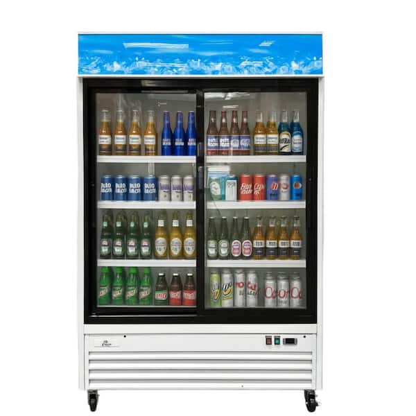 45 cu. ft. 2 Door Merchandiser Commercial Refrigerator in White