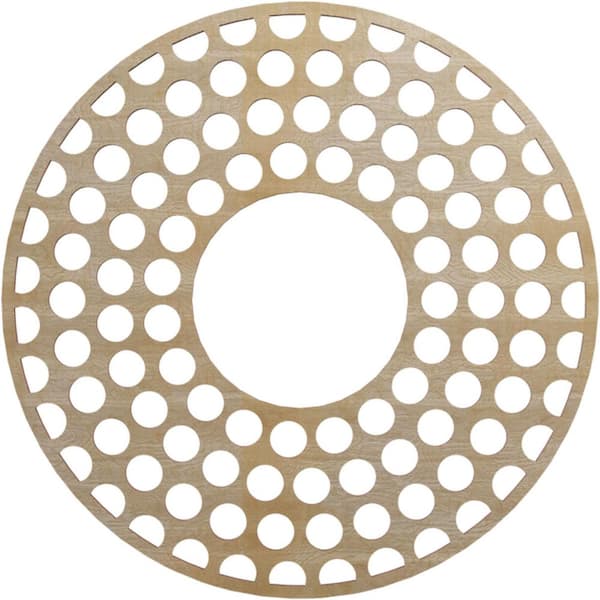 0.25 in. x 8 in. x 22 in. Wood Medallion Moulding