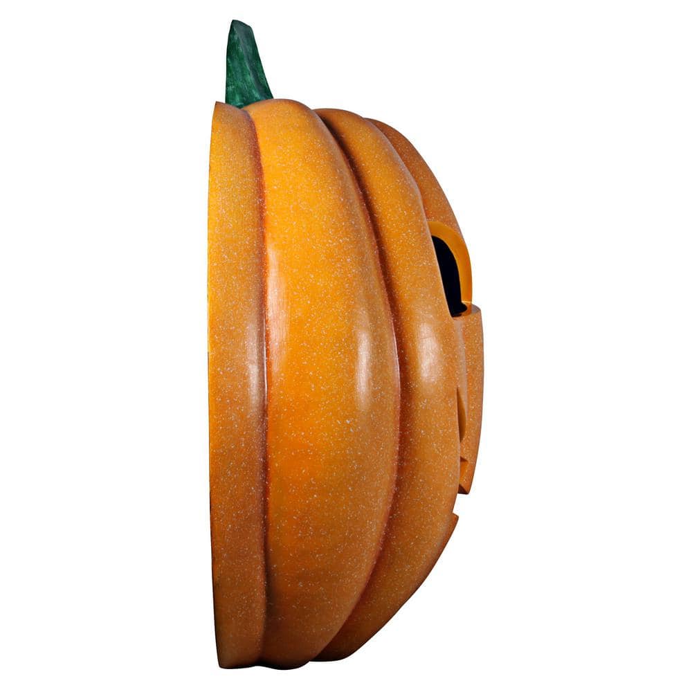 Large Orange Resin Halloween Pumpkin Patch Statue