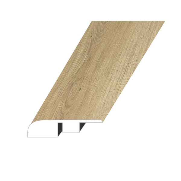 Montserrat Rhodes Reims Natural 0.6 in. Thick x 1.4 in. W x 94.5 in. L HDF Waterproof Laminate Embossed Wood Look End Cap Molding