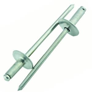 1/8 in. x 1/4 in. Stainless-Steel Large Flange Blind Rivet (4-Piece per Bag)