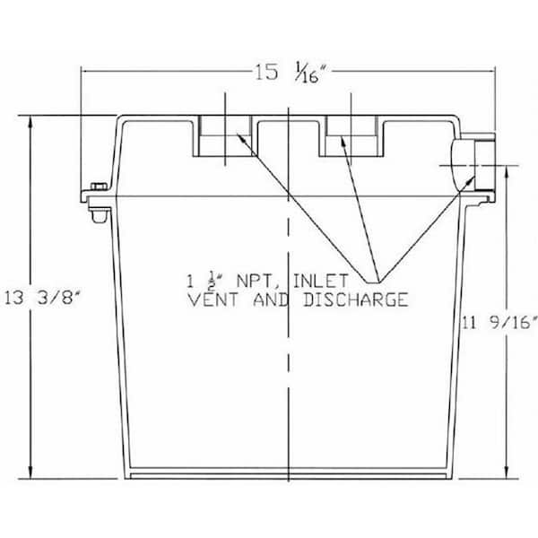 Basin Lid & Bottom Plate Pump NOT Included Everbilt THD1035 Basin Pool ...