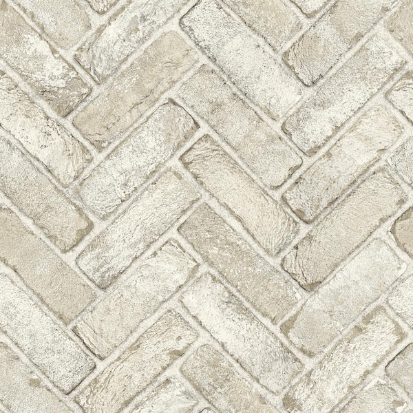 Chesapeake Canella Taupe Brown Pre-Pasted Non-Woven Wallpaper Sample
