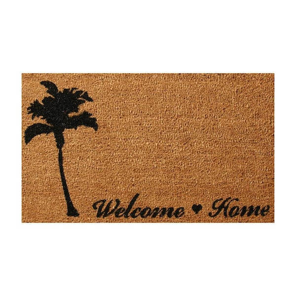 Rubber-Cal Return to Relaxation 18 in. X 30 in. Beach Themed Welcome Home Mat