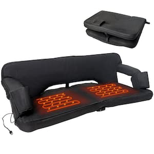 Double Heated Stadium Seat Bleacher Seat with Back and Arm Support Oversized 2-Person Bleacher Seats 6-ReclinngPositions