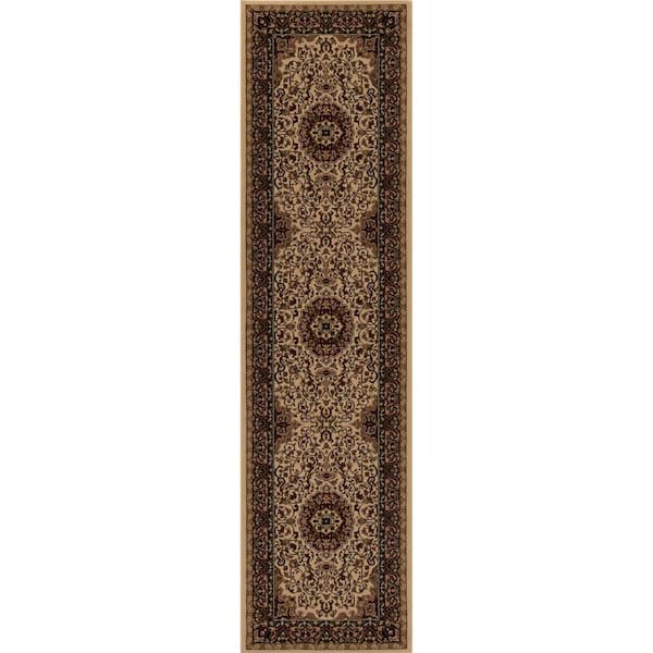 Persian Classics Isfahan Ivory 2 ft. x 8 ft. Runner Rug