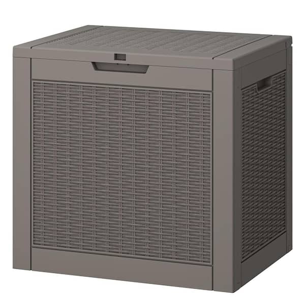 Unbranded 31 Gal. Grey Resin Waterproof and UV Resistant Deck Box