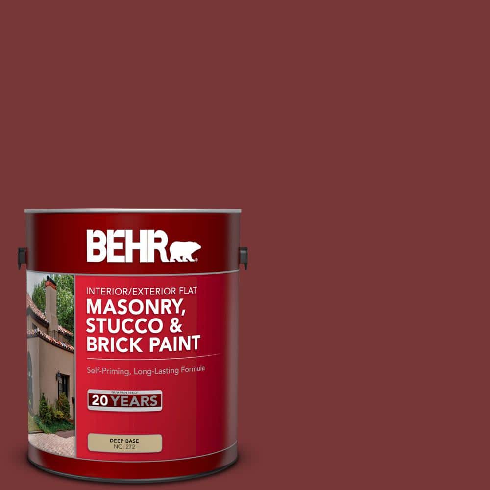 1 gal. #S150-7 Fire Roasted Flat Interior/Exterior Masonry, Stucco and Bric