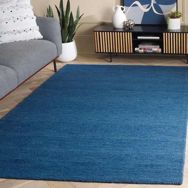 Metro Navy 3 ft. x 5 ft. Gradient Striped Area Rug